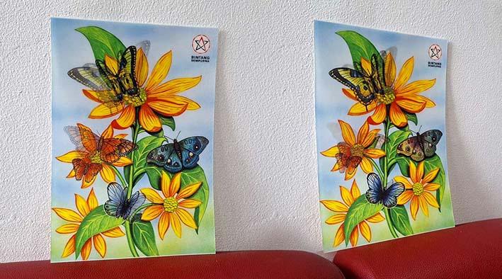 lenticular print dan hologram print