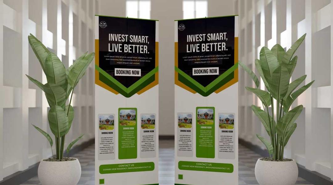 Jenis banner event perusahaan dengan hasil cetak rapi dan profesional.