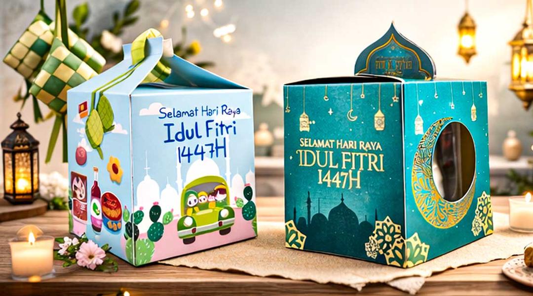 Parcel lebaran elegan dengan kemasan premium